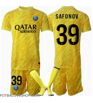 Paris Saint-Germain Matvei Safonov #39 Brankářské Dětské Alternativní Dres 2024-25 Krátký Rukáv (+ trenýrky)